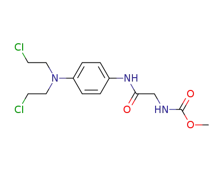Carbamic acid, (((p-(bis(2-chloroethyl)amino)phenyl)carbamoyl)methyl)-, methyl ester