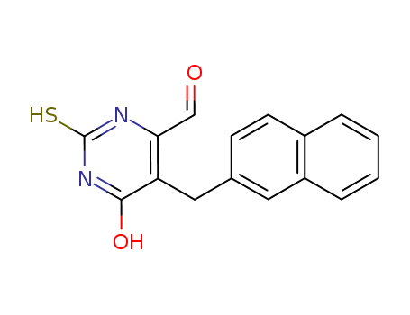 4-Pyrimidinecarboxaldehyde,1,2,3,6-tetrahydro-5-(2-naphthalenylmethyl)-6-oxo-2-thioxo- cas  31349-88-9