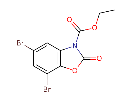 3(2H)-Benzoxazolecarboxylicacid, 5,7-dibromo-2-oxo-, ethyl ester