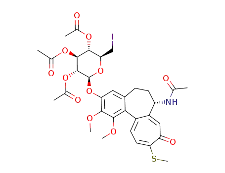 Molecular Structure of 939373-71-4 (6'-iodothiocolchicoside triacetate)