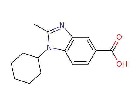 Molecular Structure of 313376-16-8 (1-CYCLOHEXYL-2-METHYL-1H-BENZOIMIDAZOLE-5-CARBOXYLIC ACID)