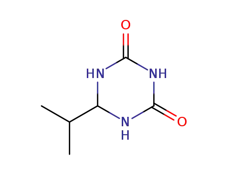 Molecular Structure of 25113-45-5 (6-(propan-2-yl)-1,3,5-triazinane-2,4-dione)