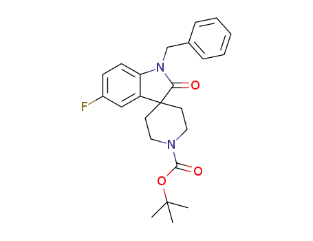 1-benzyl-1'-(tert-butoxycarbonyl)-5-fluoro-2,3-dihydrospiro[(2-oxo)-indole-3,4'-piperidine]