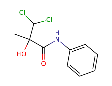 Molecular Structure of 861359-56-0 (β,β-dichloro-α-hydroxy-isobutyric acid anilide)