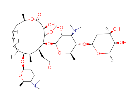 Leucomycin V,9-O-[(2R,5S,6R)-5-(dimethylamino)tetrahydro-6-methyl-2H-pyran-2-yl]-