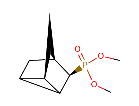 Molecular Structure of 31503-77-2 (Tricyclo[2.2.1.02,6]heptan-3-ylphosphonic acid dimethyl ester)