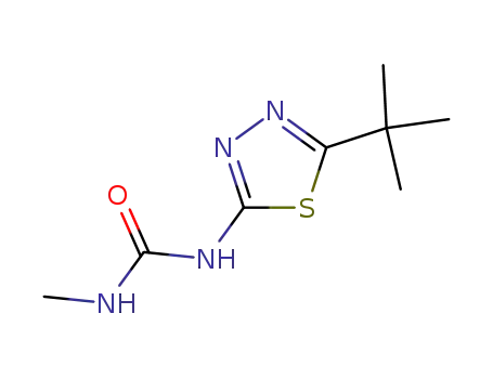 Molecular Structure of 24814-29-7 (1-(5-tert-butyl-1,3,4-thiadiazol-2-yl)-3-methylurea)