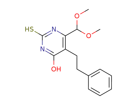 6-(dimethoxymethyl)-5-(2-phenylethyl)-2-sulfanylidene-1H-pyrimidin-4-one