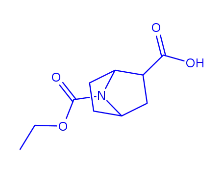 Molecular Structure of 249291-76-7 (7-Aza-bicyclo[2.2.1]heptane-2,7-dicarboxylic acid 7-tert-butyl ester)