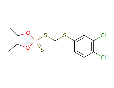 Molecular Structure of 3152-41-8 (Phosphorodithioic acid S-[[(3,4-dichlorophenyl)thio]methyl]O,O-diethyl ester)