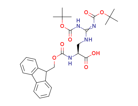 (S)-N-alpha-(9-Fluorenylmethyloxycarbonyl)-N,N’-bis-t-butyloxycarbonyl-2-amino-3-guanidino-propionic acid