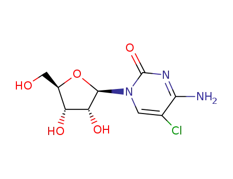 Molecular Structure of 25130-29-4 (5-CHLOROCYTIDINE)
