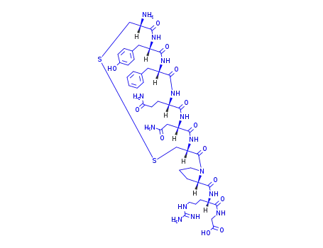 Molecular Structure of 25255-33-8 (argipressin, Gly(OH9)-)