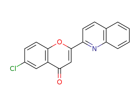 Molecular Structure of 2508-13-6 (6-chloro-2-(quinolin-2-yl)-4H-chromen-4-one)