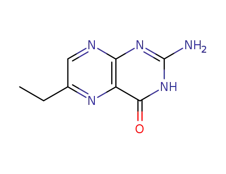 Molecular Structure of 25716-32-9 (4(1H)-Pteridinone,2-amino-6-ethyl-(9CI))