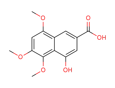 4-hydroxy-5,6,8-trimethoxy-naphthalene-2-carboxylic acid