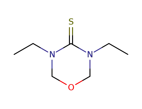 Molecular Structure of 25952-36-7 (3,5-Diethyltetrahydro-4H-1,3,5-oxadiazine-4-thione)