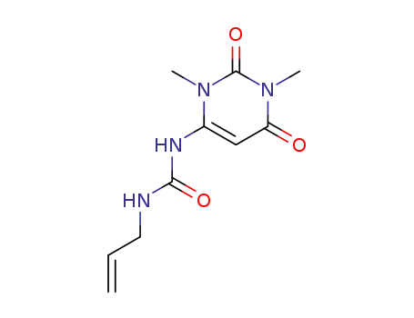 Molecular Structure of 31683-77-9 (1-(1,3-dimethyl-2,6-dioxo-1,2,3,6-tetrahydropyrimidin-4-yl)-3-prop-2-en-1-ylurea)