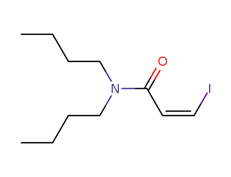 Molecular Structure of 55711-80-3 (N,N-Dibutyl-cis-β-jodacrylamid)