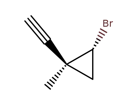 Molecular Structure of 2568-78-7 (Cyclopropane, 2-bromo-1-ethynyl-1-methyl-, cis- (9CI))