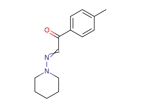 Molecular Structure of 25555-28-6 (4'-Methyl-α-(piperidinoimino)acetophenone)