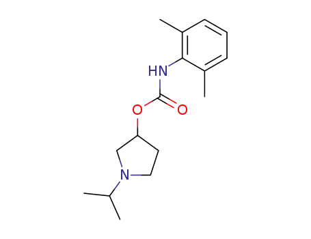 N-(2,6-디메틸페닐)카르밤산 1-이소프로필-3-피롤리디닐 에스테르