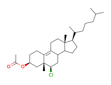 19-Norcholest-9-en-3-ol,6-chloro-5-methyl-, acetate, (3b,5b,6b)- (9CI)