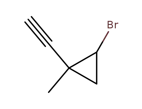 Molecular Structure of 2568-76-5 (Cyclopropane, 2-bromo-1-ethynyl-1-methyl- (7CI,8CI))