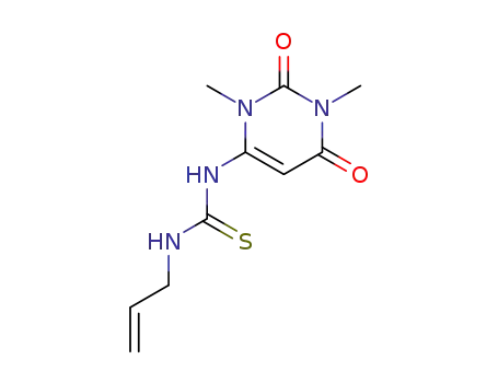 Molecular Structure of 31776-72-4 (1-(1,3-dimethyl-2,6-dioxo-1,2,3,6-tetrahydropyrimidin-4-yl)-3-prop-2-en-1-ylthiourea)