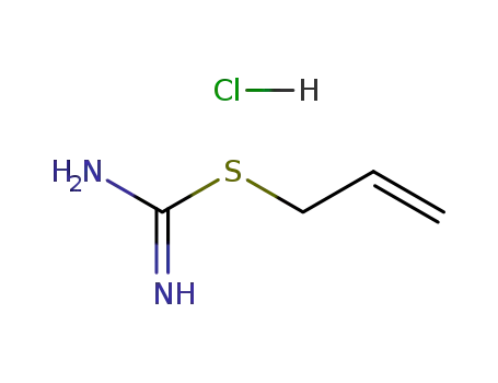 Molecular Structure of 2547-92-4 (prop-2-en-1-yl carbamimidothioate hydrochloride (1:1))