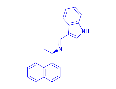 Molecular Structure of 254745-47-6 ((R)-N-[(3-indolyl)methylene]-1-(1-napthyl)ethylamine)