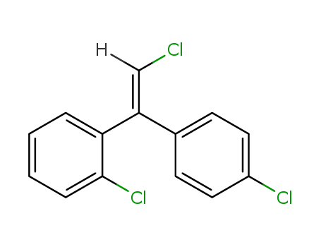 Molecular Structure of 25394-54-1 (Ethylene, 2-chloro-1- (o-chlorophenyl)-1-(p-chlorophenyl)-, (E)-)