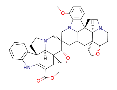 Molecular Structure of 25662-91-3 (2',3'-Didehydro-2'-deoxyvobtusine)