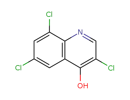 Molecular Structure of 25771-92-0 (3,6,8-TRICHLOROQUINOLIN-4-OL)