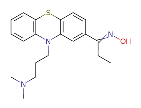 Molecular Structure of 25332-16-5 (1-[10-[3-(Dimethylamino)propyl]-10H-phenothiazin-2-yl]-1-propanone oxime)