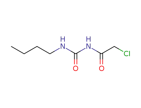Molecular Structure of 25679-91-8 (N-[(BUTYLAMINO)CARBONYL]-2-CHLOROACETAMIDE)