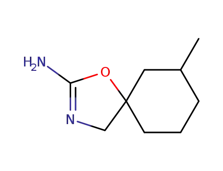 Molecular Structure of 25517-57-1 (7-methyl-1-oxa-3-azaspiro[4.5]dec-2-en-2-amine)