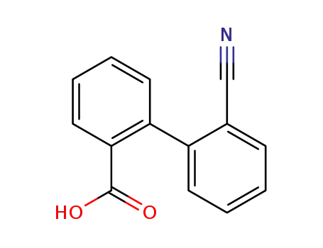 Molecular Structure of 57743-13-2 (2''-CYANO-1,1''-BIPHENYL-2-CARBOXYLIC ACID)