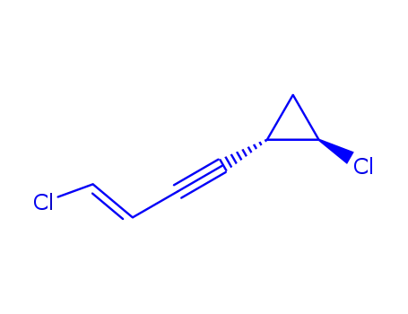 Cyclopropane, 1-chloro-2-[(3E)-4-chloro-3-buten-1-ynyl]-, (1R,2S)- (9CI)