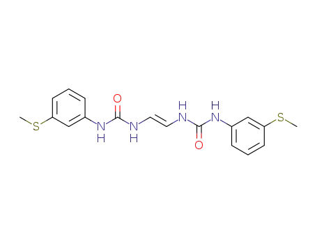 Molecular Structure of 25524-58-7 (1,1'-[(E)-Vinylene]bis[3-(m-methylthiophenyl)urea])