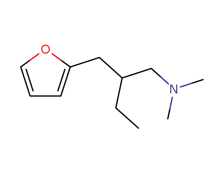 Molecular Structure of 25435-36-3 (β-Ethyl-N,N-dimethyl-2-furan-1-propanamine)