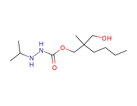 Molecular Structure of 25649-04-1 (3-Isopropylcarbazic acid 2-(hydroxymethyl)-2-methylhexyl ester)