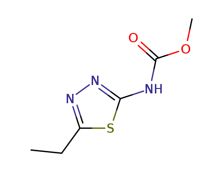 Molecular Structure of 25958-32-1 (methyl 5-ethyl-1,3,4-thiadiazol-2-ylcarbamate)