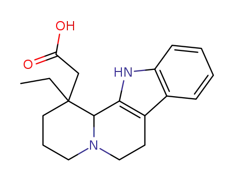 Molecular Structure of 25795-34-0 (14,15-Dihydro-1,14-secoeburnamenin-14-oic acid)