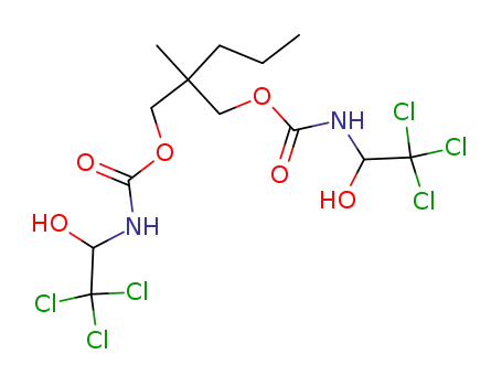 Molecular Structure of 25648-69-5 (Bis[N-(2,2,2-trichloro-1-hydroxyethyl)carbamic acid]2-methyl-2-propyltrimethylene ester)