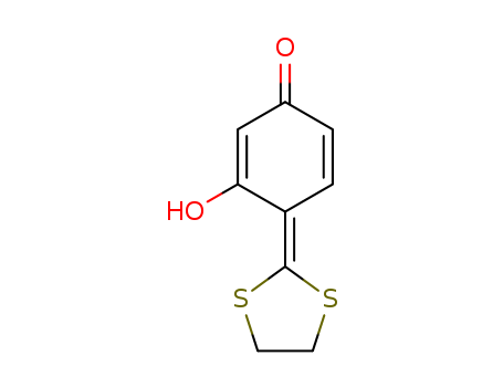 2,5-Cyclohexadien-1-one,4-(1,3-dithiolan-2-ylidene)-3-hydroxy- cas  3152-81-6