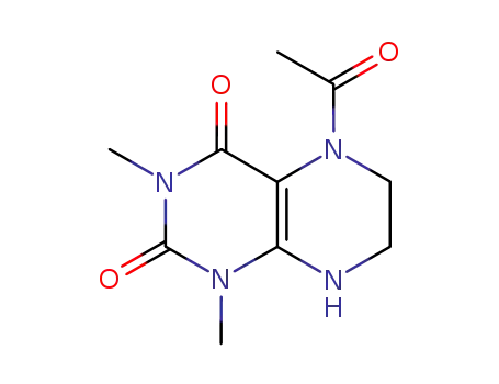 Molecular Structure of 31595-84-3 (Lumazine,  5-acetyl-5,6,7,8-tetrahydro-1,3-dimethyl-  (8CI))