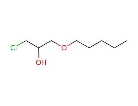 Molecular Structure of 25401-93-8 (1-Chloro-3-(pentyloxy)-2-propanol)