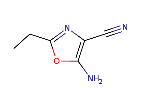 Molecular Structure of 5098-17-9 (5-amino-2-ethyl-1,3-oxazole-4-carbonitrile)