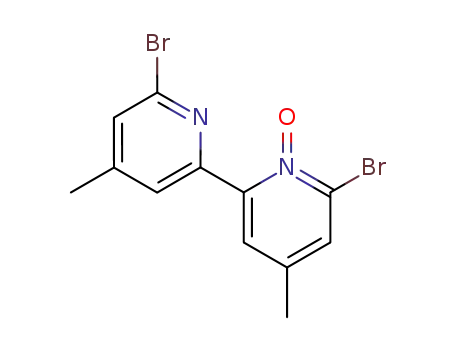Molecular Structure of 25373-74-4 (6,6'-DIBROMO-4,4'-DIMETHYL-2,2'-BIPYRIDINE-1-OXIDE)